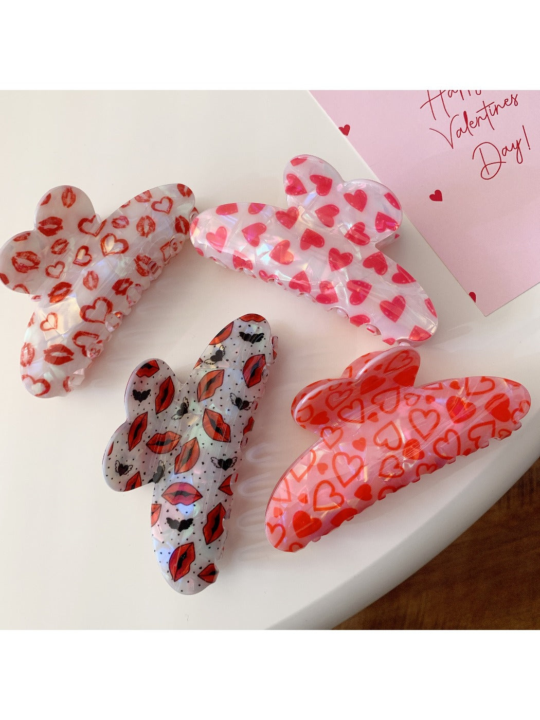 Beau - Sweet Valentine's Day Heart-Shaped Hair Clip