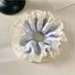 Gifty cloudy cute comfortable scrunchie in soft pastel colors on a white background