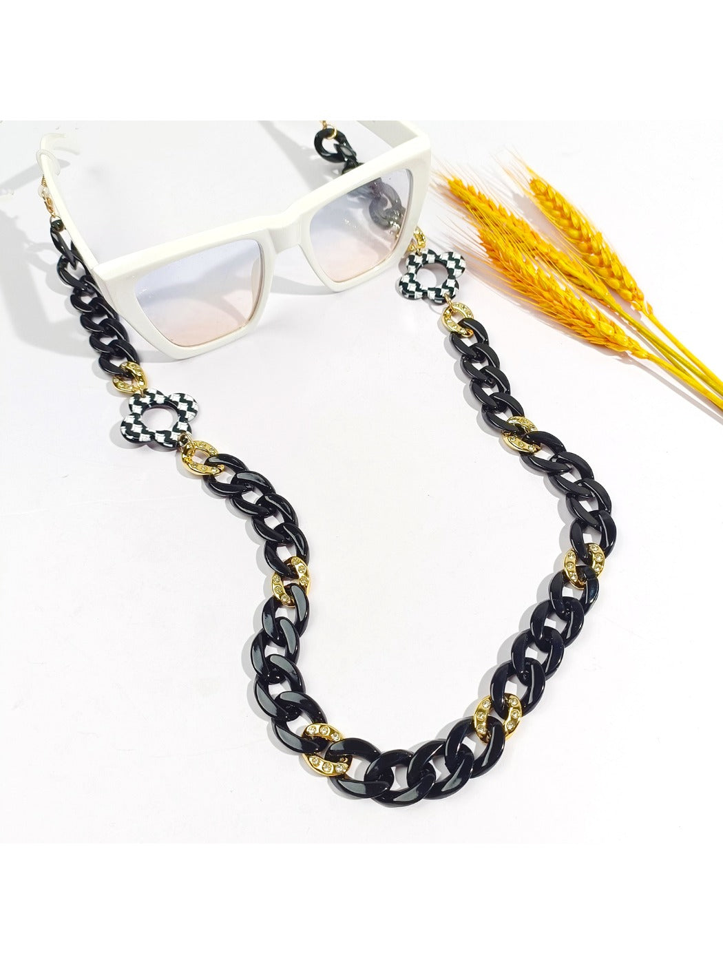 Velra - Black Chain Eyeglass Strap