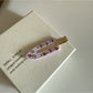 Beau - Bow Checkered Acetate Alloy Hair Clip