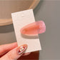 Beau - Oval Acetate Fiber Barrette Style Hair Clip