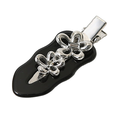 Beau - Floral Alloy Accent Side Barrette