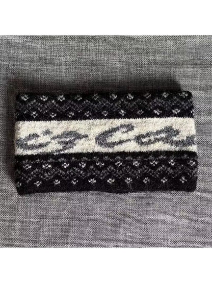 Gifty - Warm Double Layer Knit Jacquard Headband