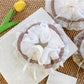 Gifty - White Lace Bow Scrunchie