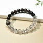 Lovra bracelet featuring multicolored crystal beads in a color block design