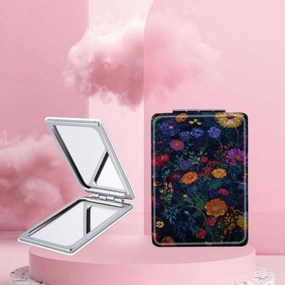 Mirroray - Floral Print Foldable Handheld Makeup Mirror