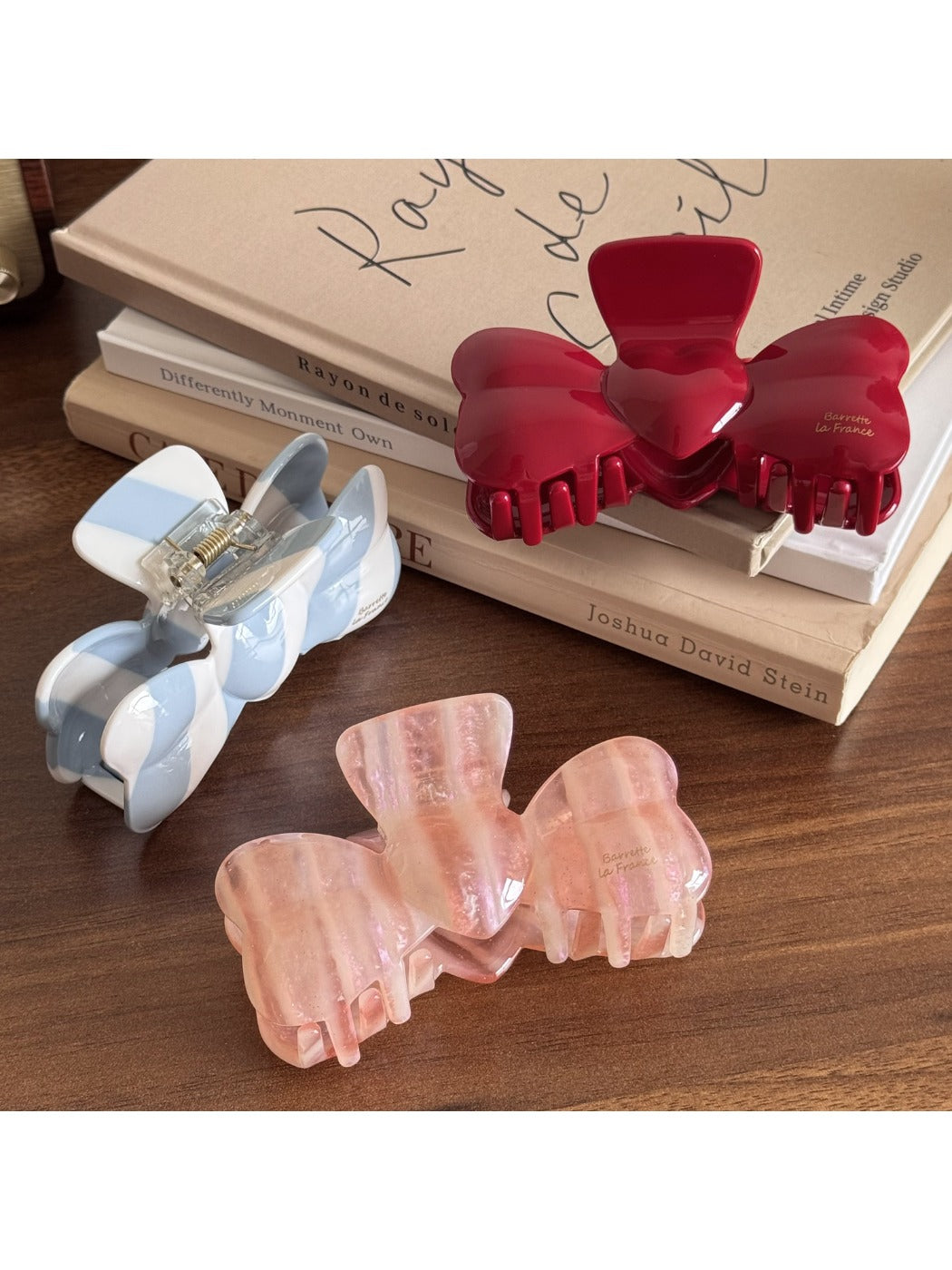 Beau - 3D Bow Acetate Hair Claw Clip Vintage