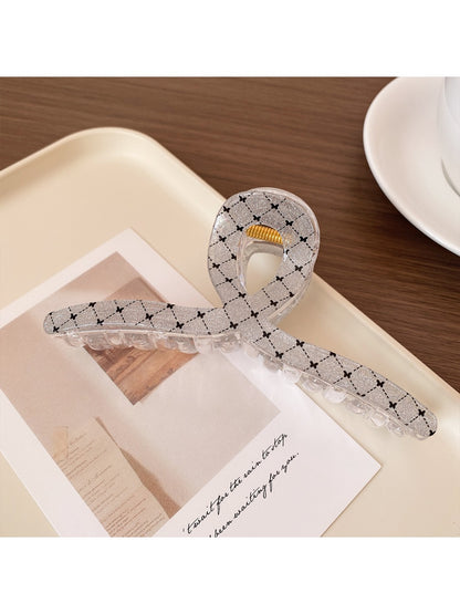Beau - Transparent Grid Hair Clip