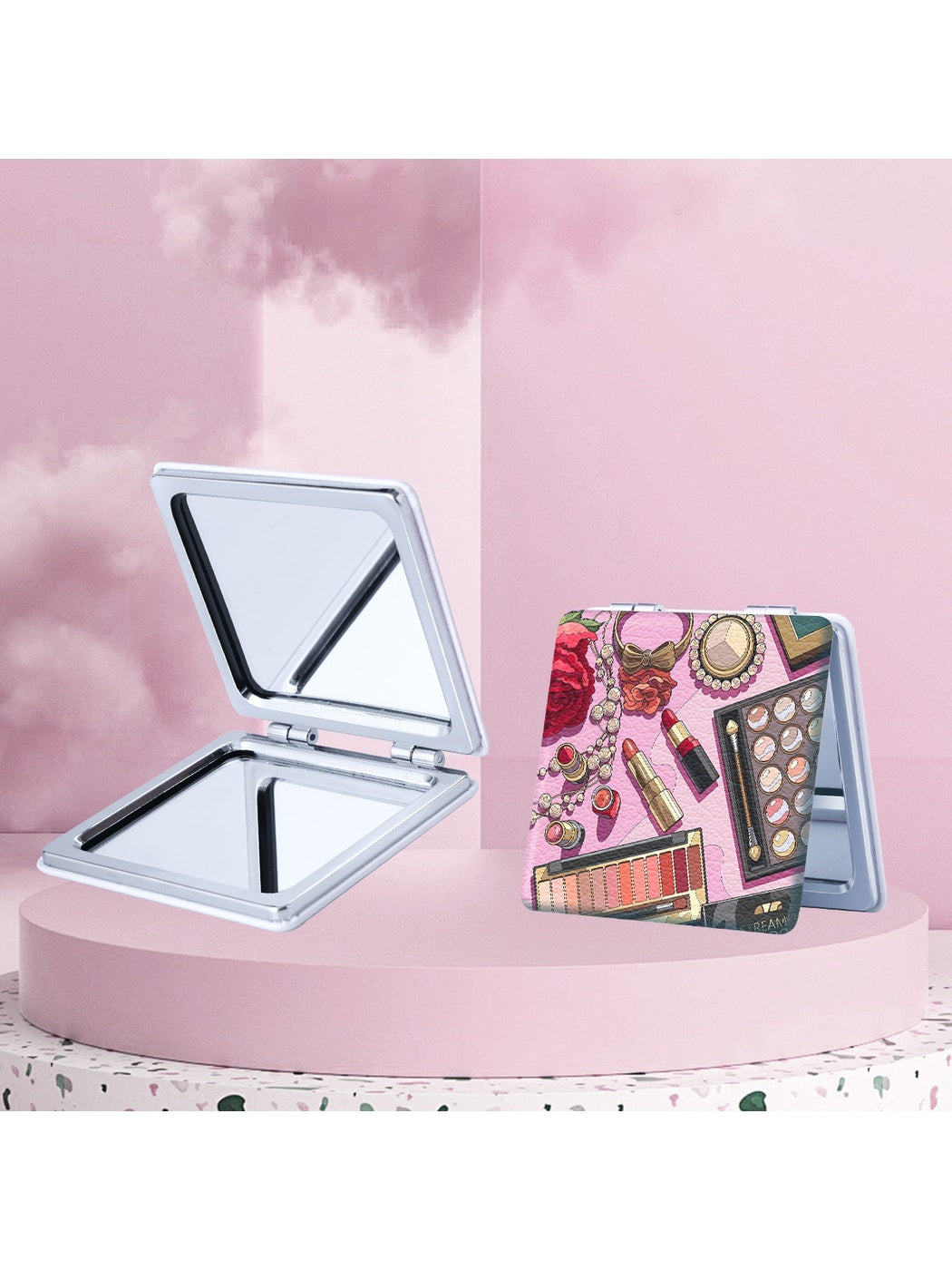 Mirroray - Cartoon Style Portable Folding Makeup Mirror