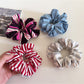 Gifty - Colorful Knitted Striped Scrunchie