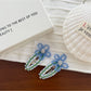 Beau - Floral Beaded Drop Shape Hair Clip