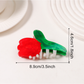 Beau - Sweet Floral Glossy PVC Hair Claw Clip