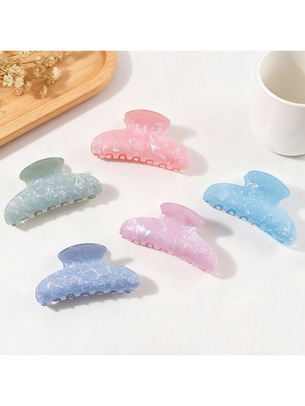 Beau - Elegant Pearlescent Claw Clip