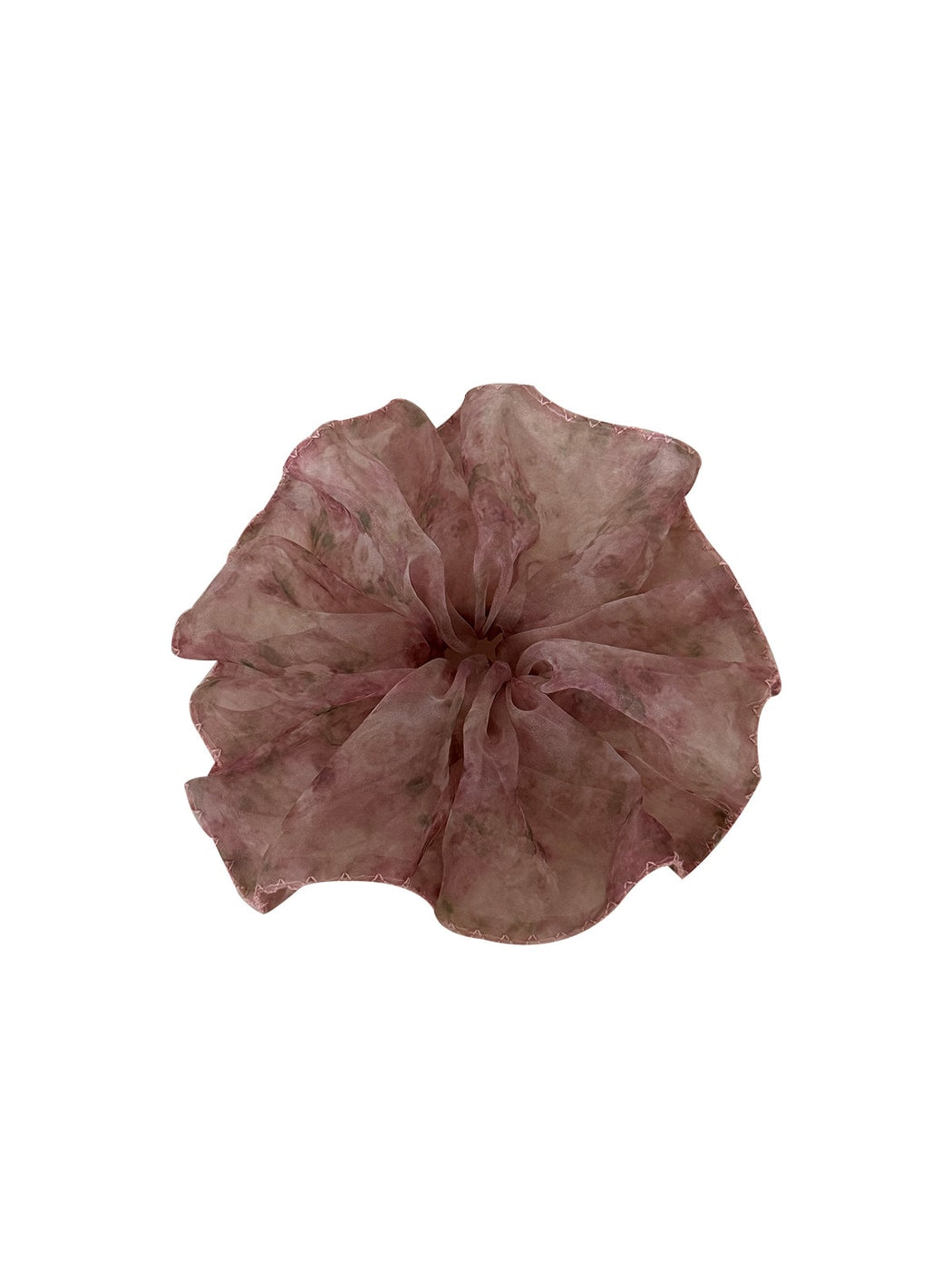 Gifty - Floral Organza Polyester Flower Scrunchie