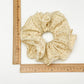 Gifty - Ruffled Polka Dot Polyester Scrunchie