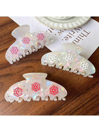 Beau - Decorative Acetate Floral Geometric Claw Clip