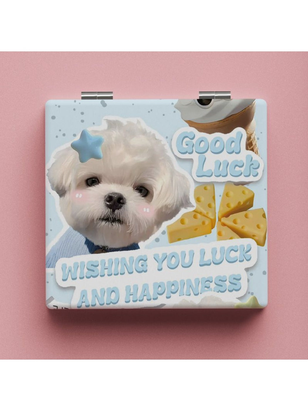 Mirroray - Cute Puppy Pattern Vanity Mirror