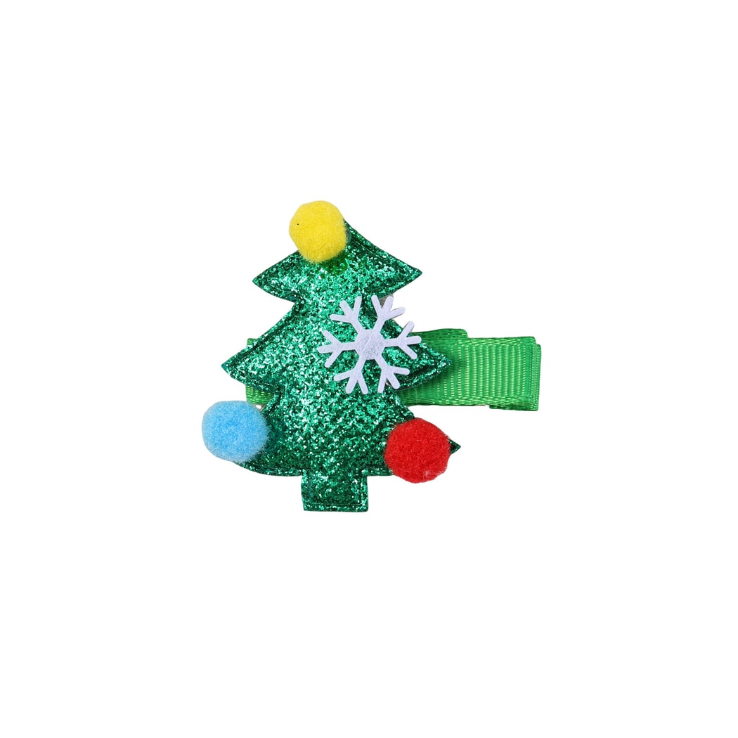 Beau - Christmas Glitter Snowflake Side Barrette