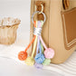 Keypus - Colorful Round Nylon Woven Ball Bag Charm