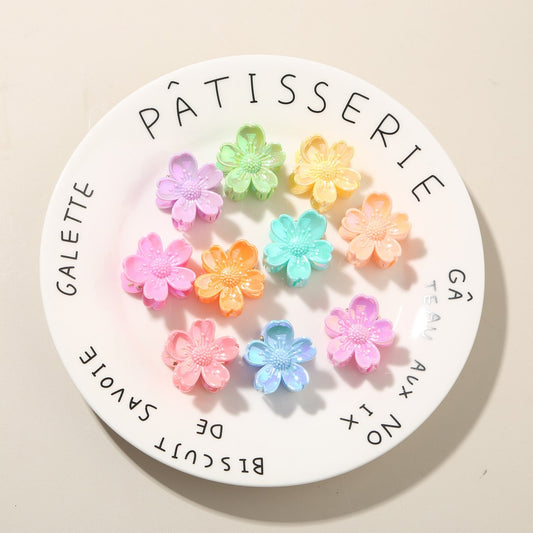 Beau - Glossy Petal Flower PS Claw Clip