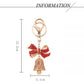 Keypus - Christmas Red Bell Bow Design Keychain