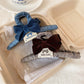 Beau - Velvet Bow Claw Clip