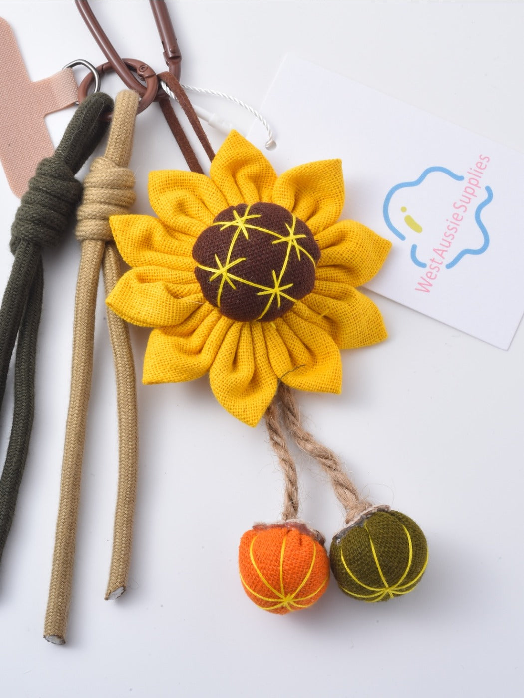 Keypus - Elegant Yellow Sunflower Keychain