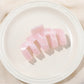 Beau - Marbled Finish Plastic Shark Style Claw Clip