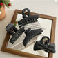 Beau - Black Geometric Claw Clip