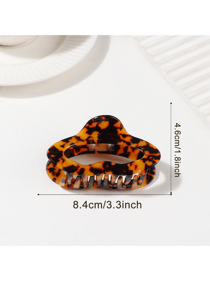 Beau - Curved Cloud Shape PVC Hair Claw Clip