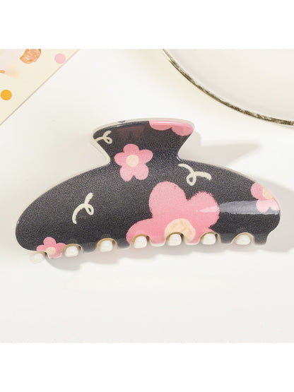 Beau - Black Square Tooth Claw Clip