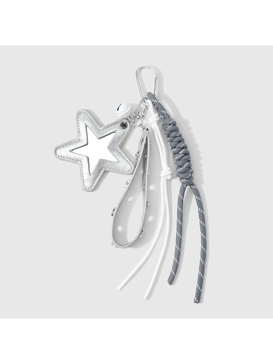 Keypus - Y2K Star Mirror Woven Cord Bag Charm Keychain