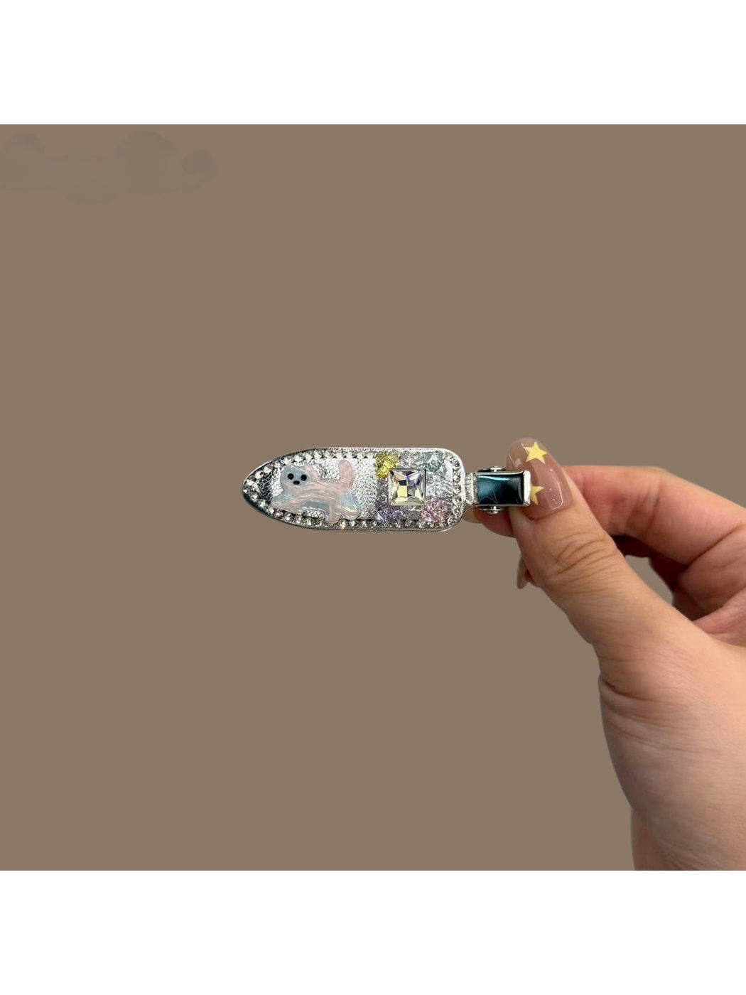 Beau - Sparkling Cartoon Geometric Side Hair Clip