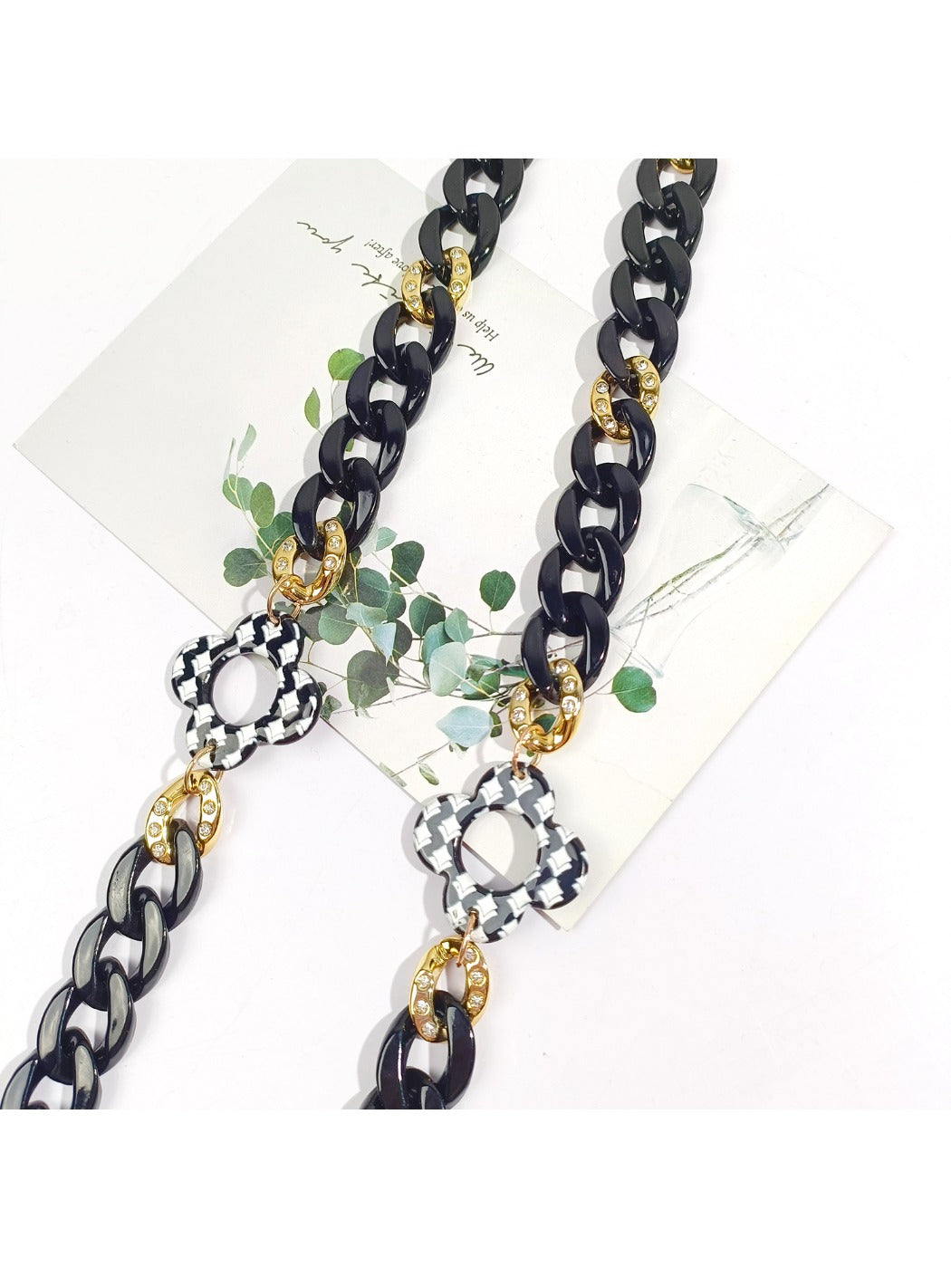 Velra - Black Chain Eyeglass Strap