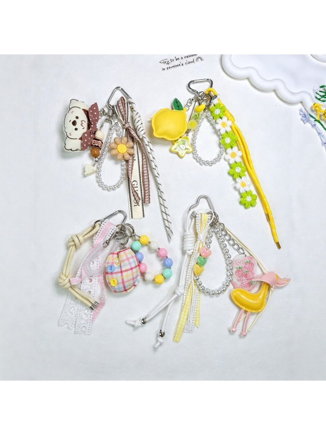 Keypus - Cute Fruit Pattern Bag Pendant Keychain