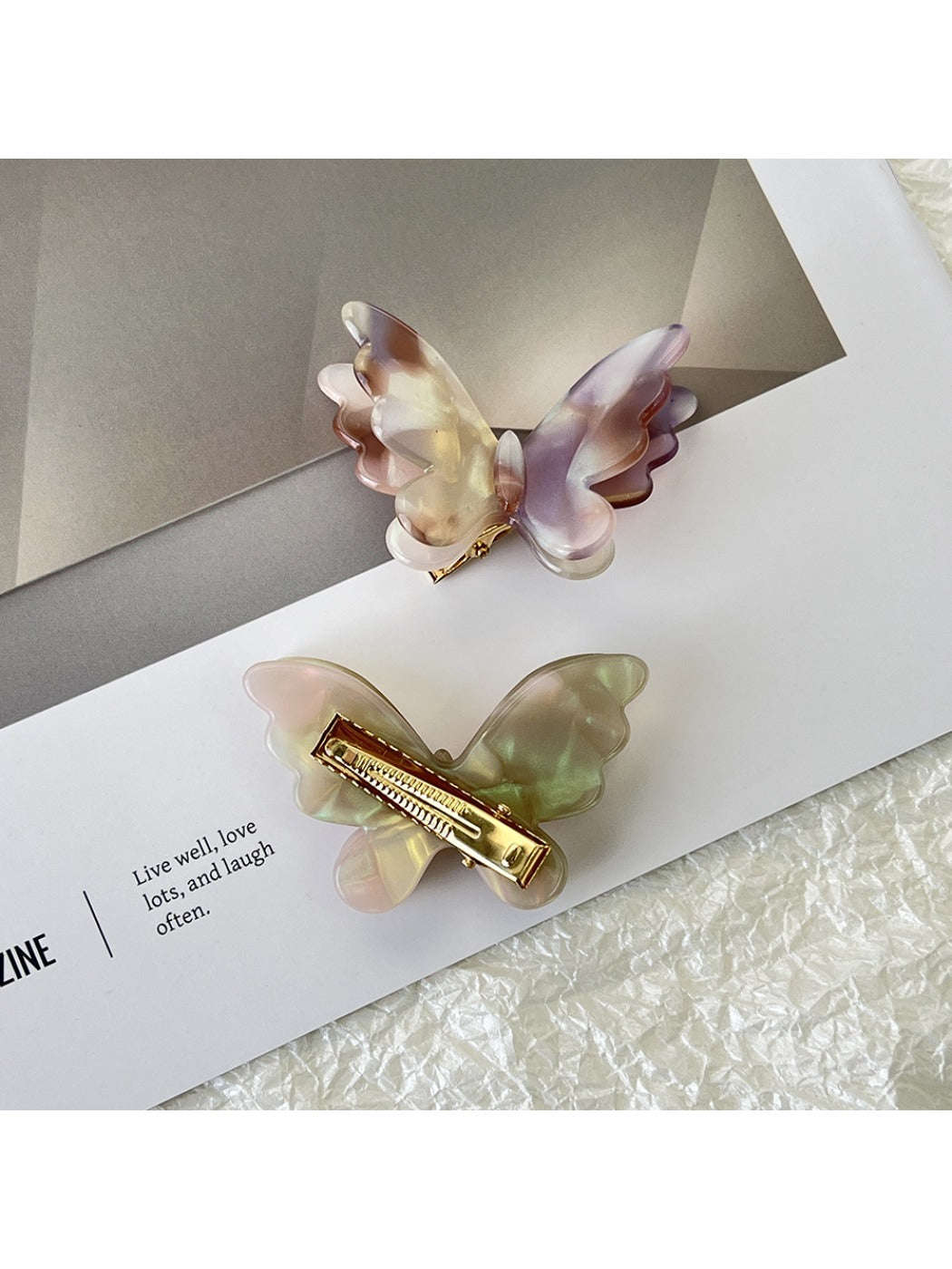 Beau - Double Layer Butterfly Hair Clip