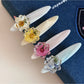 Beau - Acetate Flower Duckbill Side Hair Clip