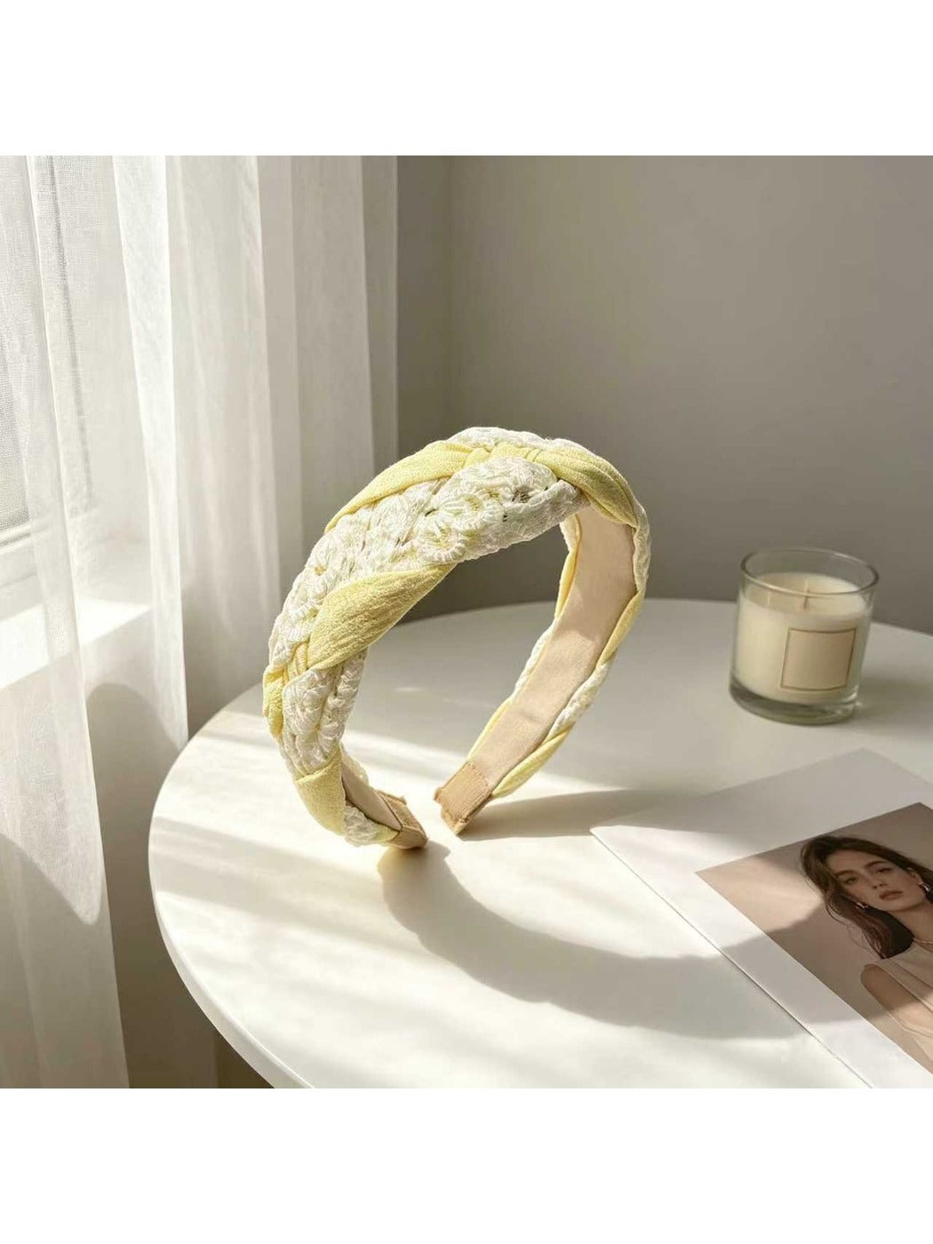 Gifty - Lace Daisy Woven Floral Decorative Headband