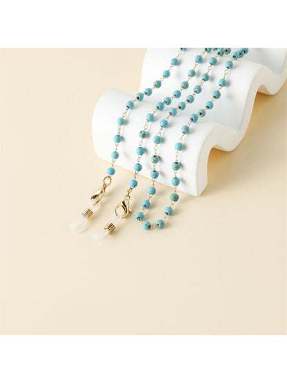 Velra - Blue Beaded Eyeglass Strap
