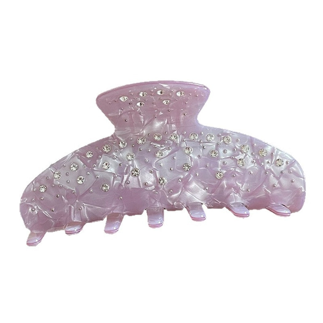 Beau - Elegant Marbled Pattern Triangular Claw Clip