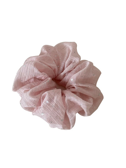 Gifty - Star Detail Textured Polyester Scrunchie