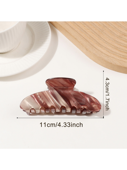 Beau - Marbled Print Hair Claw Clip