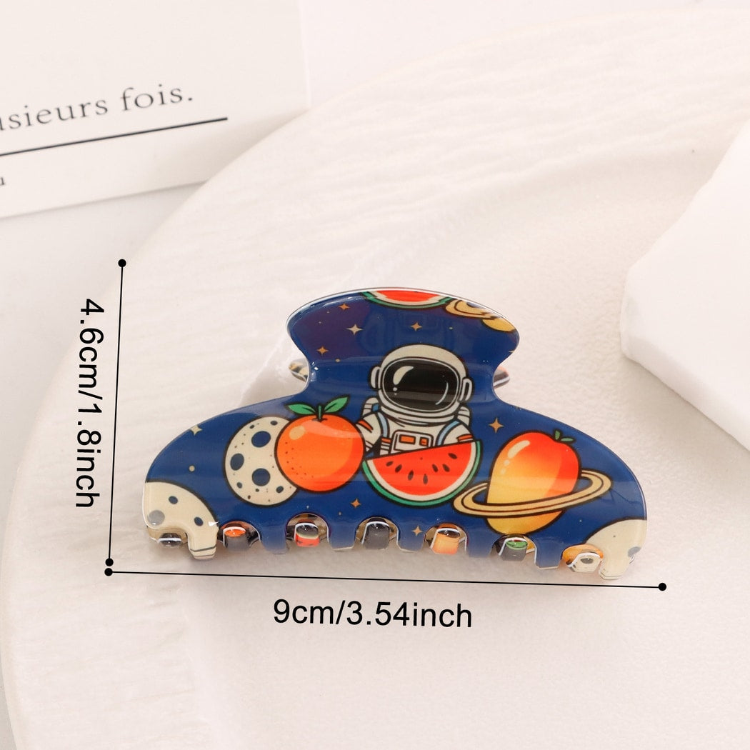 Beau - Fruit Theme Print Casual Claw Clip