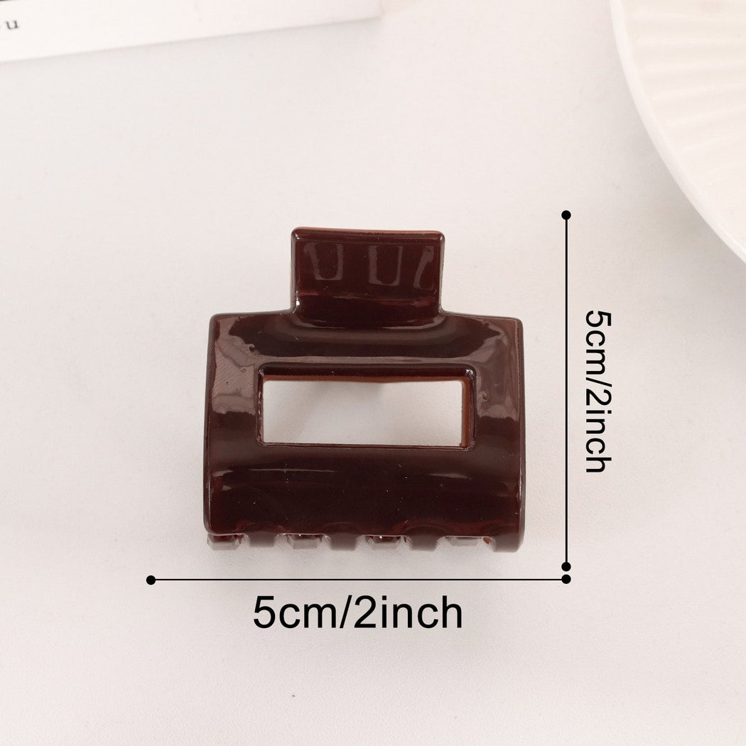 Beau - Minimalist Rectangle Openwork Claw Clip