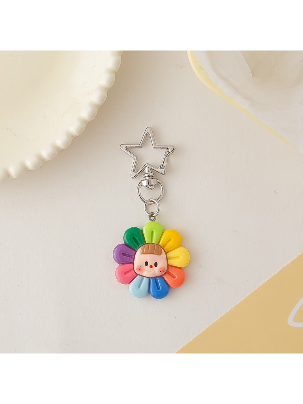 Keypus - Cute Colorful Sunflower Keychain