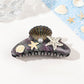 Beau - Ocean Acrylic Hair Claw with Rhinestones