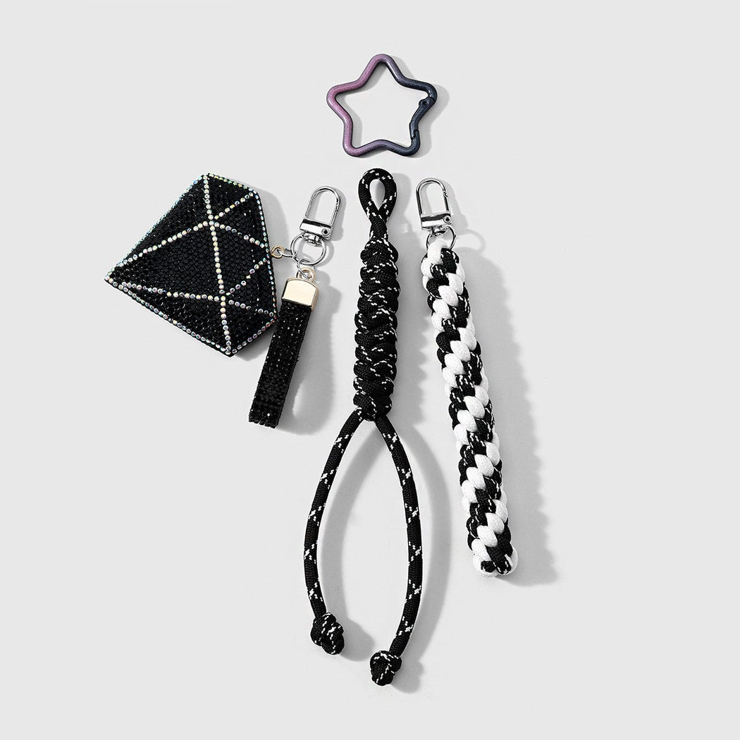 Keypus - Y2K Style Star Design Cord Keychain