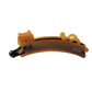 Beau - Painted Cat Motif Acetate Fiber Banana Clip
