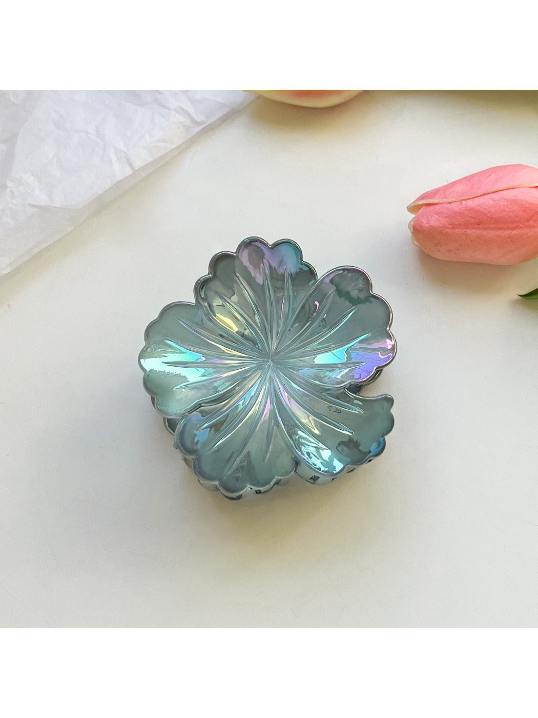 Beau - Colorful Egg Flower Shaped Hair Clip
