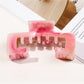 Beau - Geometric Marble Style PC Claw Hair Clip